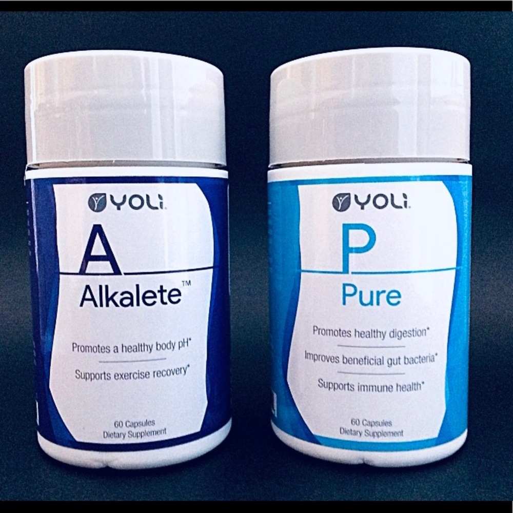 ⚡️1 YOLI ALKALETE & 1 YOLI PURE 60 Caps Bottles ⚡️